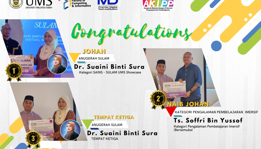 Kecemerlangan Warga FKI di Anugerah Kecemerlangan &amp; Inovasi Pengajaran dan Pembelajaran (AKIPP) UMS 2025